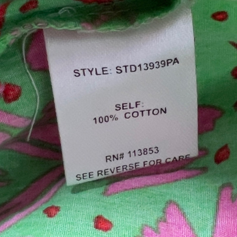 Sugarlips Tiered Midi Dress Sz M Green Pink Floral Ruffle Flutter Sleeve Belted - Picture 9 of 13